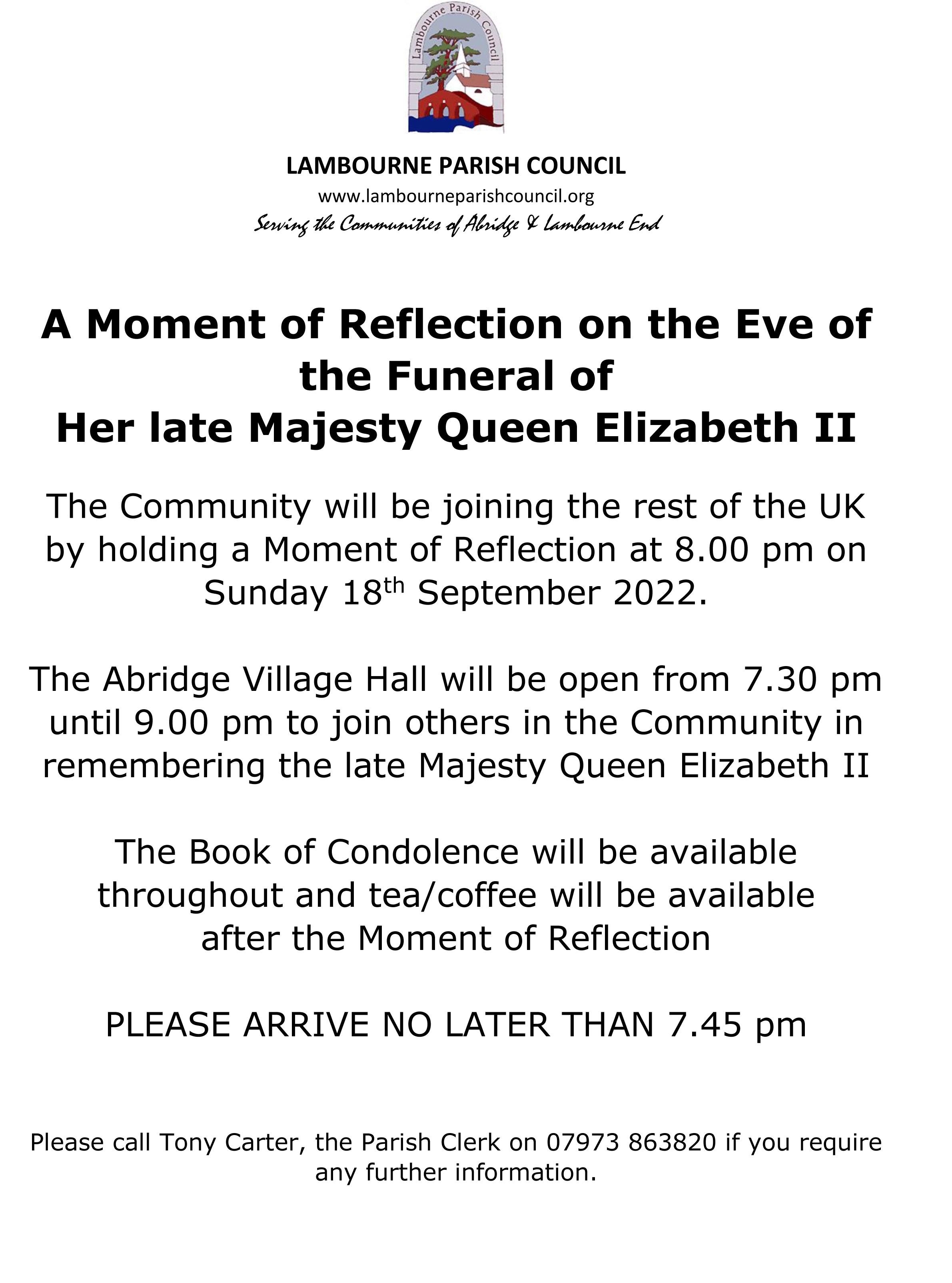 A Moment of Reflection for Her Majesty Queen Elizabeth II
